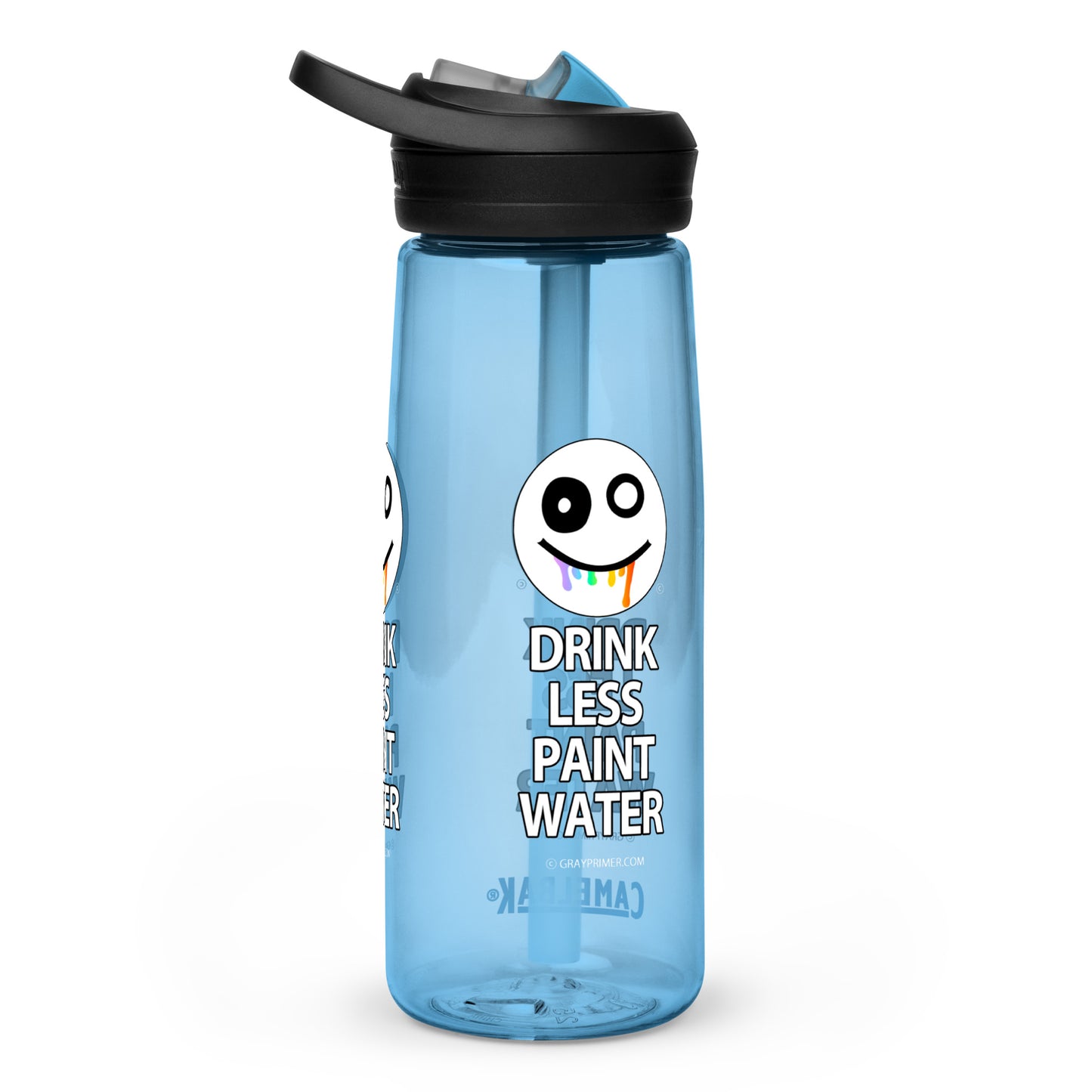 DRINK LESS PAINT WATER - Gray Primer water bottle | CamelBak Eddy®+