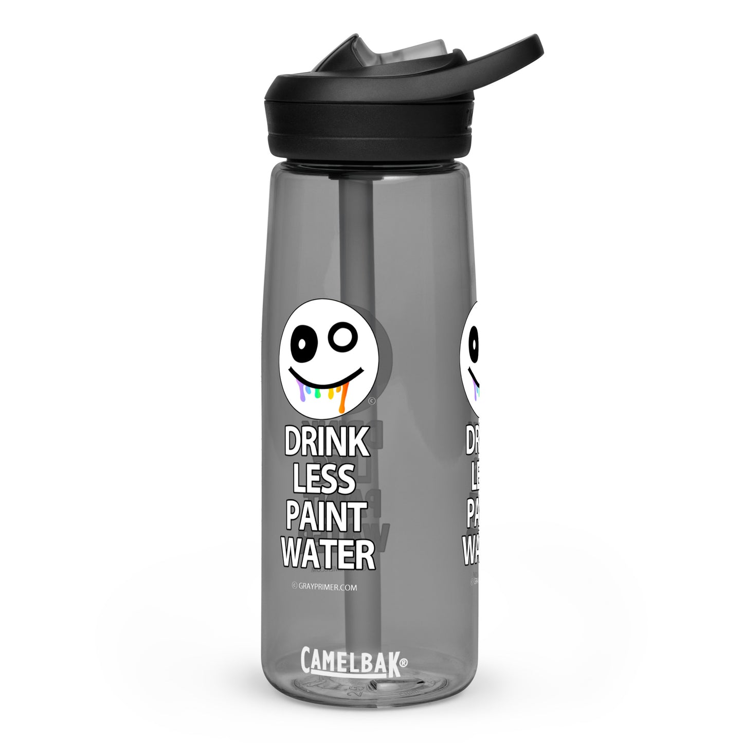 DRINK LESS PAINT WATER - Gray Primer water bottle | CamelBak Eddy®+