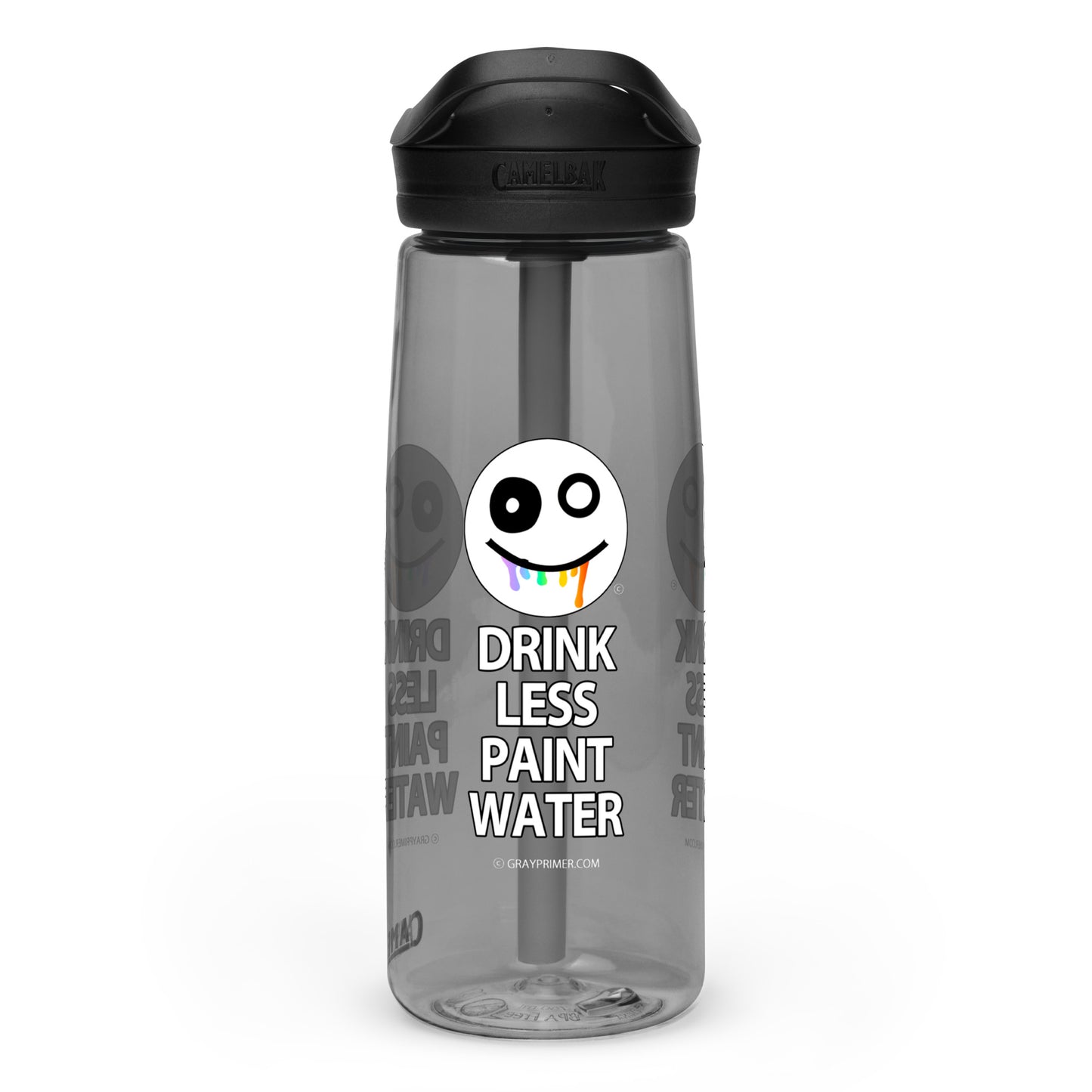 DRINK LESS PAINT WATER - Gray Primer water bottle | CamelBak Eddy®+