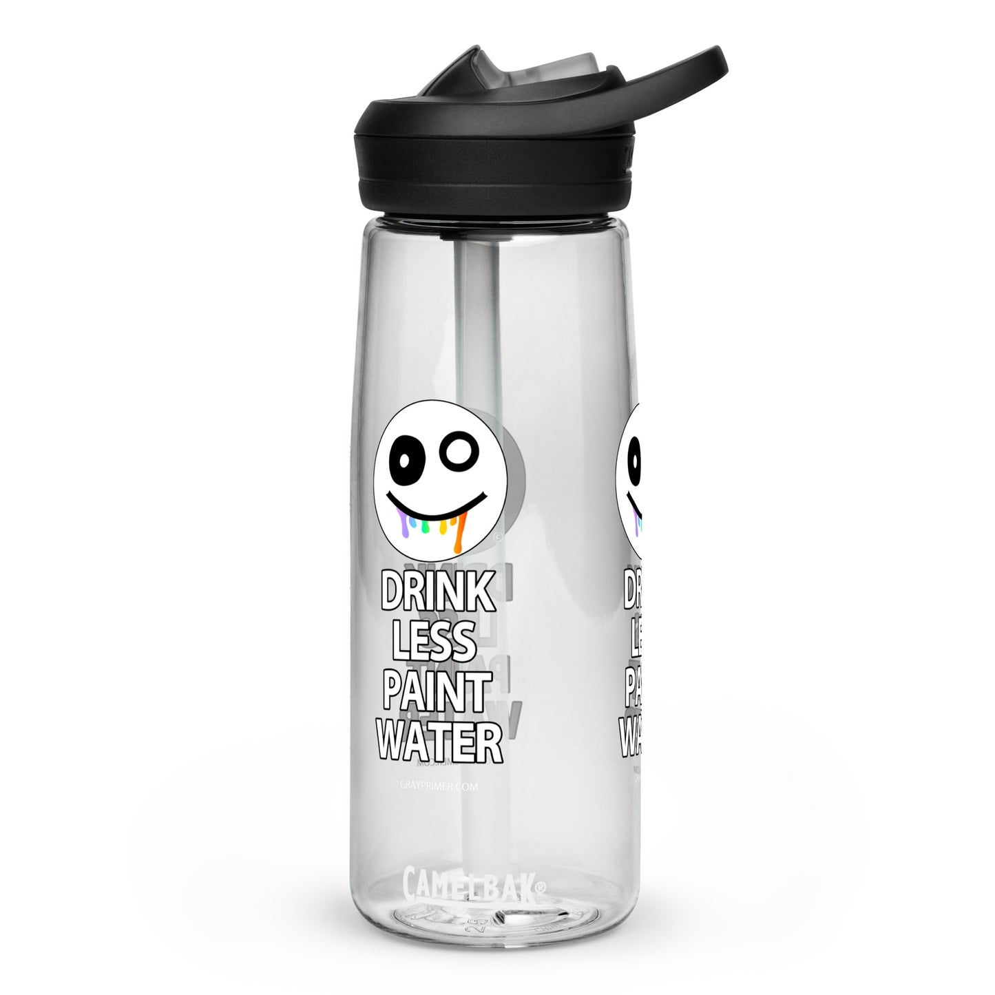 DRINK LESS PAINT WATER - Gray Primer water bottle | CamelBak Eddy®+