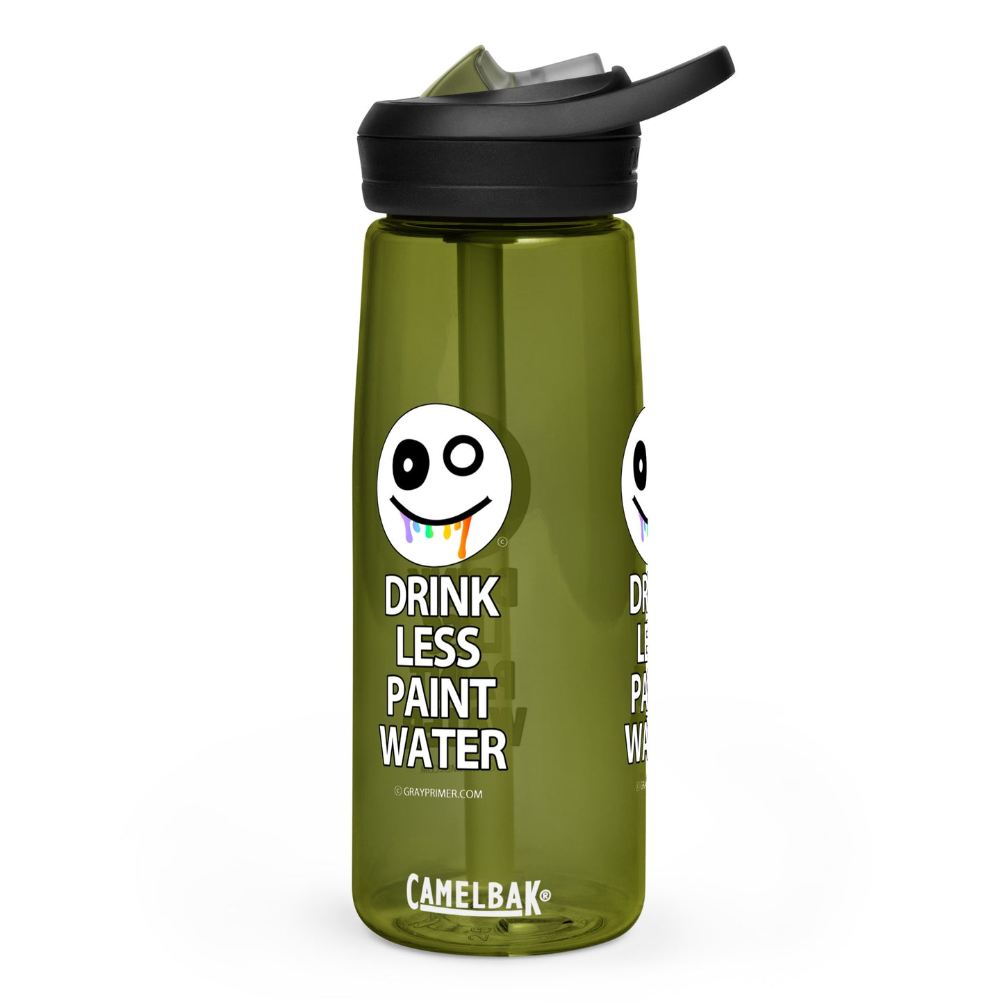 DRINK LESS PAINT WATER - Gray Primer water bottle | CamelBak Eddy®+