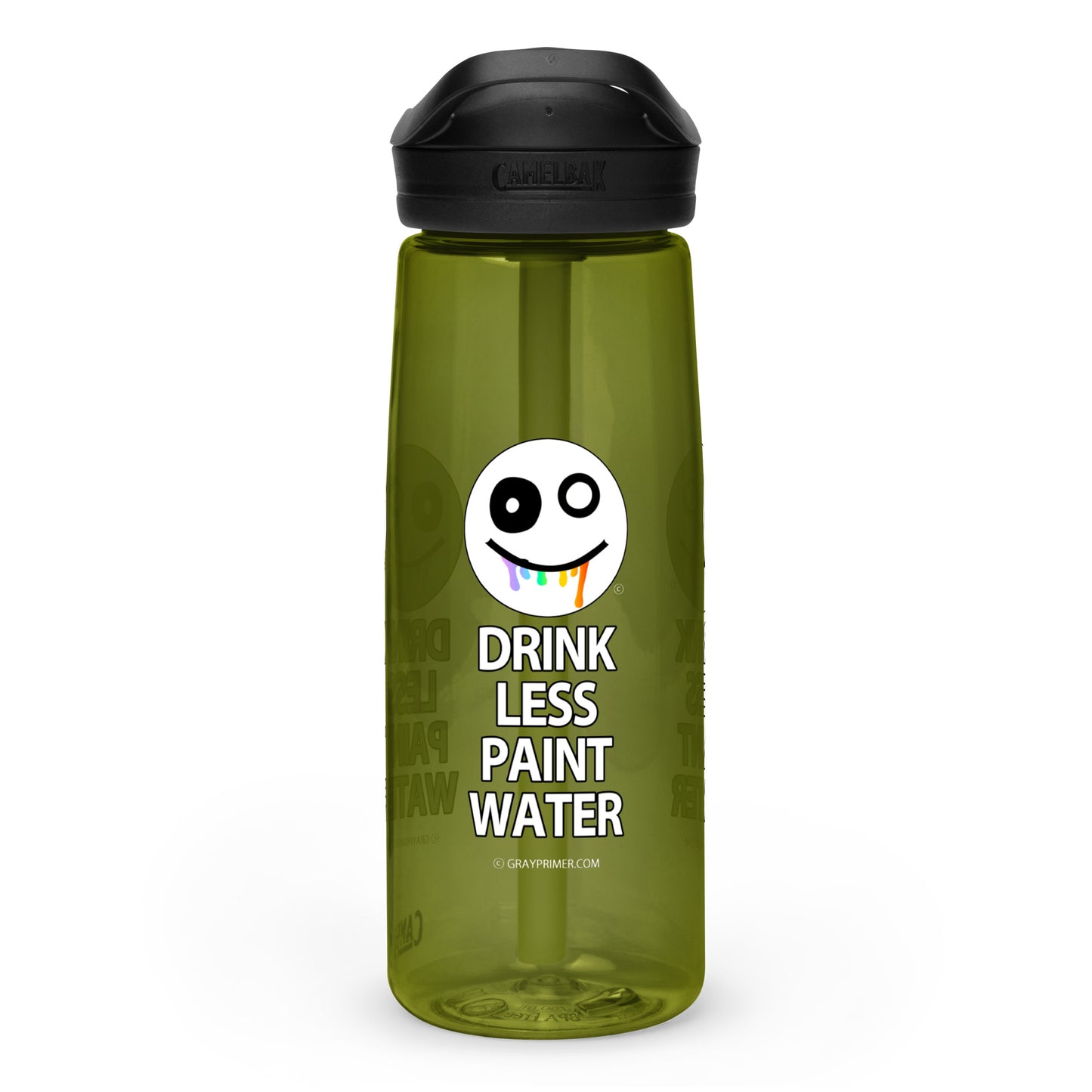 DRINK LESS PAINT WATER - Gray Primer water bottle | CamelBak Eddy®+