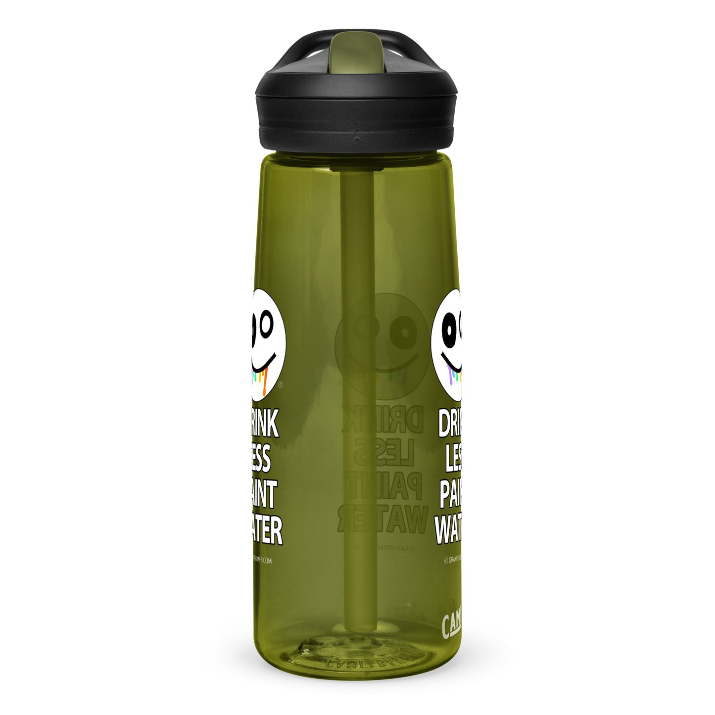 DRINK LESS PAINT WATER - Gray Primer water bottle | CamelBak Eddy®+