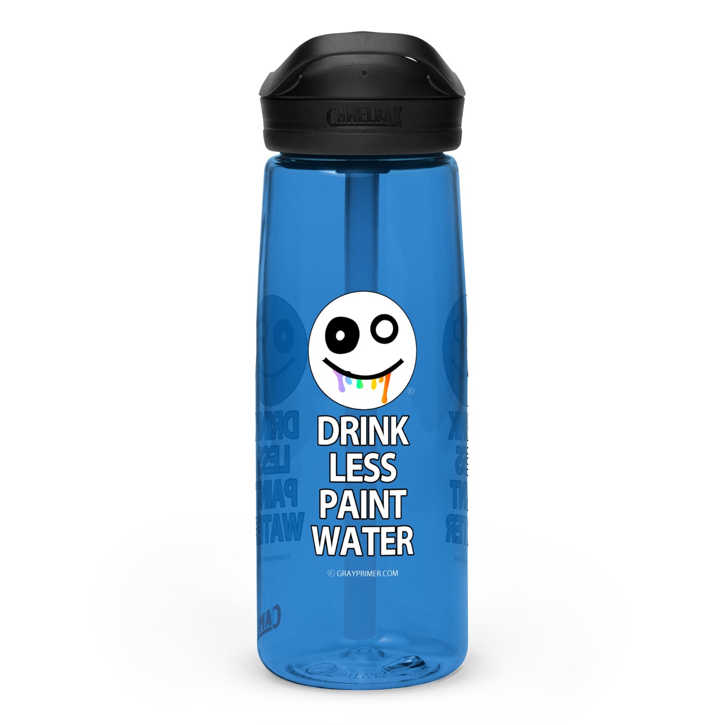 DRINK LESS PAINT WATER - Gray Primer water bottle | CamelBak Eddy®+